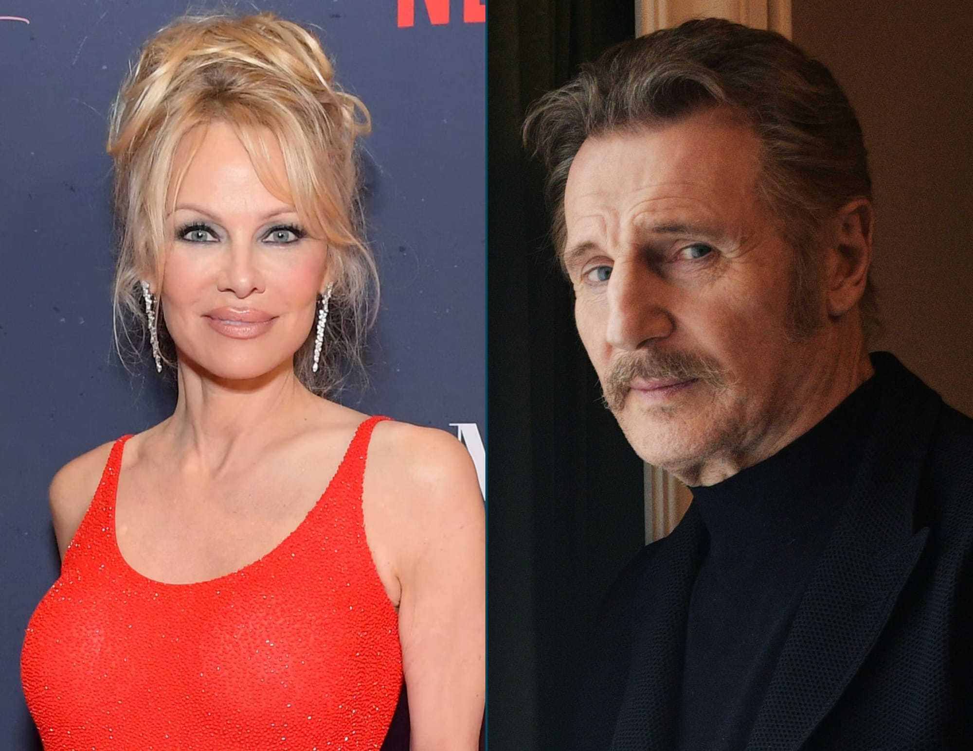 Pamela Anderson Ve Liam Neeson The Naked Gun N Ba Rollerinde